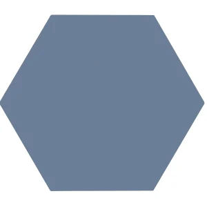 Lily Hex 2 Blue Base Porcelain