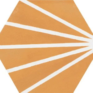 Lily Hex 2 Mostaza Porcelain